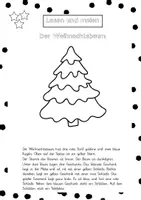 Vorschau - Arbeitsblätter - Lesen und malen - Weihnachtszeit Klasse 2/3 - Seite 3
