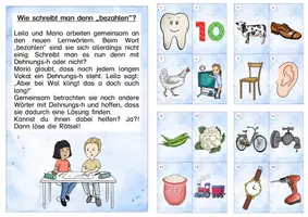 Vorschau - Arbeitsblätter - Lesespaziergang Dehnungs-h - Seite 1