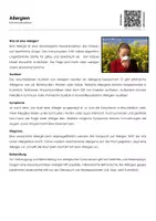 Vorschau - Arbeitsblätter - Allergien (Infotext und Übungen) - Deckblatt