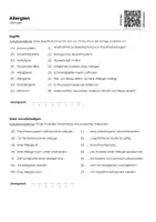 Vorschau - Arbeitsblätter - Allergien (Infotext und Übungen) - Seite 1