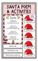 Vorschau - Mal- und Bastelvorlagen - Santa Poem & Activities - Deckblatt