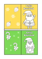 Vista previa - Manualidades / Dibujos para colorear - Actividades navideñas - página 2