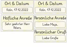 Vorschau - Präsentationen/Tafelbilder - Kriterien persönlicher & formaler Brief (Visualisierungen) - Seite 2