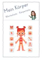 Vorschau - Stundenentwürfe - Deutsch/DaZ Unterricht: Thema "Mein Körper" Körperteile - Deckblatt