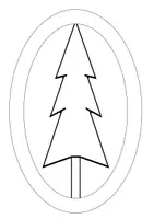 Vorschau - Mal- und Bastelvorlagen - Türornament Baum - Deckblatt