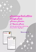 Vorschau - Arbeitsblätter - discovering South Africa through music - Deckblatt