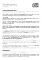 Vorschau - Arbeitsblätter - Unternehmensgründung (Infotext und Übungen) - Deckblatt