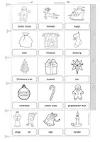 Aperçu - Matériel pour travaux manuels / dessin - Anglais - Dictionnaire illustré sur le thème de Noël (Christmas) - Picture Dictionary English - Page 3