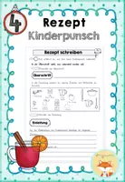Vorschau - Arbeitsblätter - Vorgangsbeschreibung: Kinderpunsch - Deckblatt