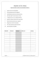 Vorschau - Arbeitsblätter - Satzglieder und ihre Stellung (mit Lösung) - Deckblatt