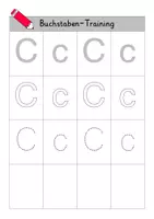 Vorschau - Arbeitsblätter - Buchstaben-Training Nachspuren Groß- und Kleinbuchstaben (Druckschrift) - Seite 3