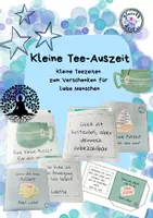 Vorschau - Mal- und Bastelvorlagen - Dein Geschenk: Kleine Teeauszeit für die Lieben - Deckblatt
