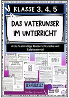 Vorschau - Unterrichtsreihen - Das Vaterunser im Unterricht - Religionsunterricht Klasse 3, 4, 5 Grundschule - Deckblatt