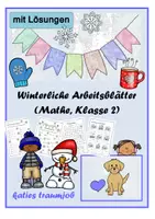 Vorschau - Arbeitsblätter - Arbeitsblätter-Mix Winter (Mathe, 2. Klasse) - Deckblatt