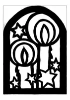 Vorschau - Stundenentwürfe - KUNST Schritt für Schritt: Weihnachtsfensterbild aus Seidenpapier inkl. Vorlage! (Key/PP/PDF) - Seite 1