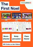 Aperçu - Présentation / Support pour le tableau - Musique 🎵 Percussions corporelles de noël avec des Boomwhacker - Page de couverture
