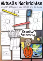 Vorschau - Arbeitsblätter - Die Nachrichten & Neuigkeiten – wachsendes Materialpaket | Medienkompetenz, Gesprächskarten & kreative Recherche | Klasse 3–7 - Seite 2