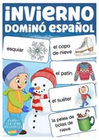 Vista previa - Juegos / Gamificación - invierno dominó para la primaria español - Portada