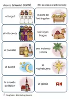 Vista previa - Juegos / Gamificación - la historia de Navidad dominó español juego para la primaria gratis - página 2