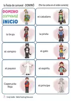 Vista previa - Juegos / Gamificación - carnaval domino Español juego para la primaria - página 1