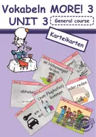 Vorschau - Anderer Materialtyp - Vokabeln UNIT 3; Lehrwerk MORE! 3; General course; Helbling Verlag; Karteikarten - Deckblatt