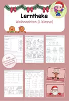 Vorschau - Arbeitsblätter - Weihnachten - Lerntheke - 1. Klasse - Deckblatt