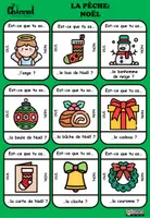Vista previa - Juegos / Gamificación - VOCABULAIRE DE NOËL - Jeu de pêche (Paires) - página 1