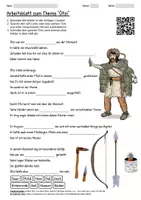 Vorschau - Arbeitsblätter - Lernposter + Arbeitsblatt "Ötzi" + Onlineübung & MP3 + Mindmap + Infografiken - Seite 1