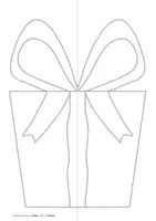 Vorschau - Mal- und Bastelvorlagen - Positiv-Negativ-Kunst - Klappschnitt - Klappbild - WEIHNACHTEN (Geschenk, Lebuchenmann, Weihnachtskugel, Wichtel) - Seite 3