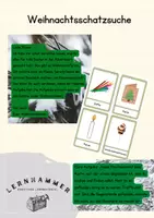 Vorschau - Aufgabenkarten - Weihnachtsschatzsuche - Deckblatt