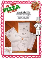 Vorschau - Arbeitsblätter - Pizza worksheet Arbeitsbögen Englisch Grundschule - Deckblatt