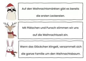 Vorschau - Arbeitsblätter - Laufdiktat Weihnachtszeit - Seite 1