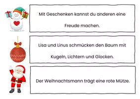 Vorschau - Arbeitsblätter - Laufdiktat Weihnachten - Seite 1