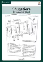 Vorschau - Spiele - Säugetiere - Kreuzworträtsel - Deckblatt