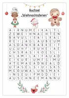 Vorschau - Arbeitsblätter - Weihnachten - Ausmalbild Rentier und Suchsel mit Schreibaufträgen (Rentier - Clipart für den Kunstunterricht oder als Weihnachtskarte) - Seite 2