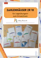 Vorschau - Arbeitsblätter - Materialpaket Zahlenhäuser ZR 10 - Seite 1