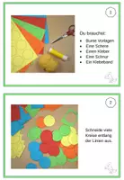 Vorschau - Mal- und Bastelvorlagen - Kunst Fasching, Faschingsgirlande Kugeln - Seite 1