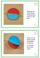 Vorschau - Mal- und Bastelvorlagen - Kunst Fasching, Faschingsgirlande Kugeln - Seite 3