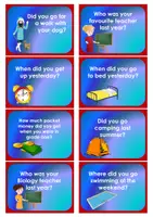Vorschau - Stationenlernen - Stop and Swap Cards Simple Past Questions - Seite 2
