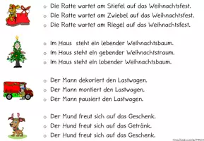 Vorschau - Arbeitsblätter - D: Lesen Weihnachten - Deckblatt