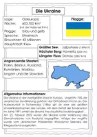 Vorschau - Arbeitsblätter - Steckbrief - Ukraine - Seite 1