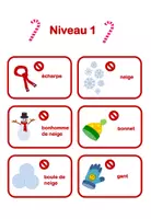 Aperçu - Jeux - Jeu de Vocabulaire de Noël Hivers Mots Interdits pour FLE - Page 2