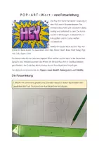 Vorschau - Bildkarten - Pop-Art-Wort Fotoanleitung - Deckblatt