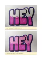 Vorschau - Bildkarten - Pop-Art-Wort Fotoanleitung - Seite 2