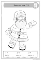 Vorschau - Arbeitsblätter - Weihnachtliche Rechenmalblätter (ZR20 & ZR100) - Seite 2