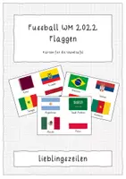 Vorschau - Präsentationen/Tafelbilder - Fussball WM 2022 Flaggen - Deckblatt