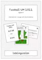 Vorschau - Unterrichtsreihen - Fussball WM 2022 Arbeitsheft inkl. Lehrerkommentar Zyklus 1 - Deckblatt