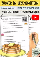 Vorschau - Arbeitsblätter - Youtube-DOKU: Die Tricks der Zucker-Industrie + Arbeitsblätter / Gesunde Ernährung SEK 1 - Deckblatt