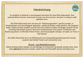 Vorschau - Poster - Stille-Rekordzeit (Klasse 1-4) #schulstartbyextraklasse - Seite 2