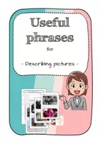 Vorschau - Merkblätter - Describing pictures *Merkblatt, Vorlage, useful phrases* - Deckblatt